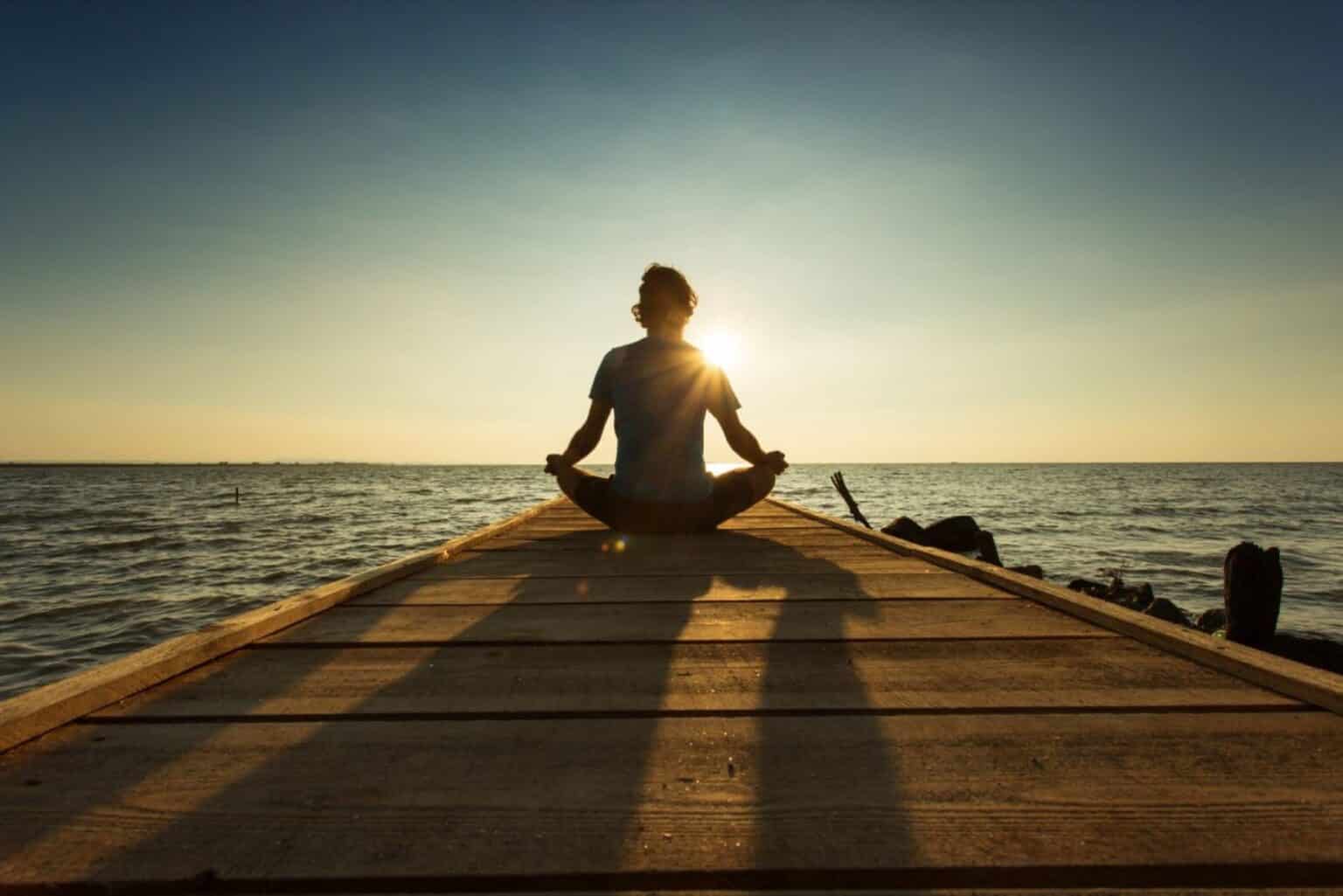 sitting at the end of a Pier Meditation For Healing