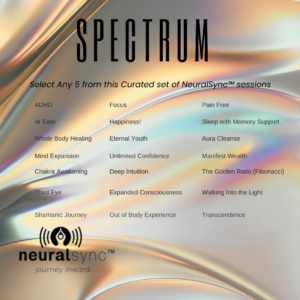 NeuralSync Spectrum Choose Five Sessions
